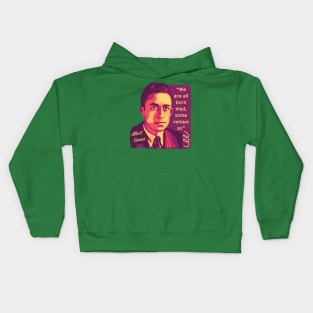 Albert Camus Portrait and Quote Kids Hoodie